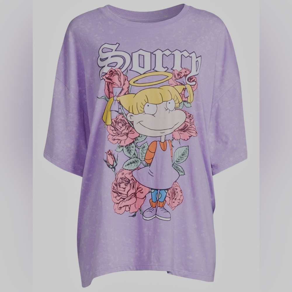 Rugrats Angelica Tee Sorry Not Sorry T-Shirt New with Tags NWT by Nickelodeon